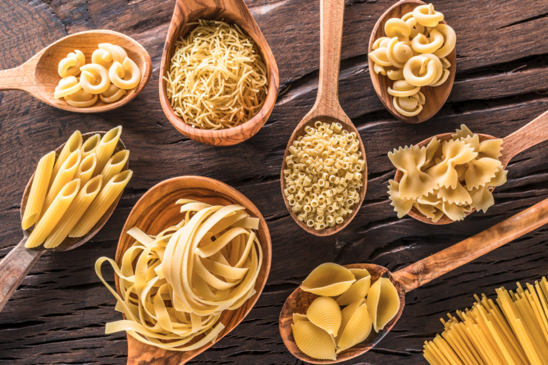 different types of pasta with pictures