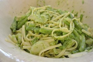 green spaghetti recipe